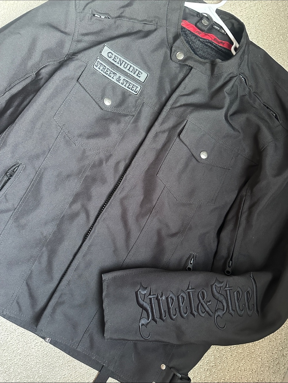 EUC! Street & Steel Men's Black Motorcycle Performance Jacket